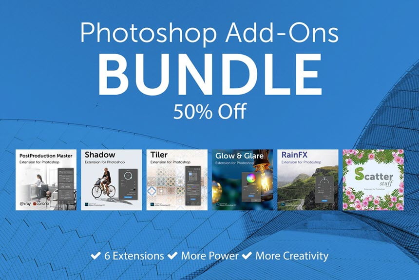CreativeMarket – Photoshop Add-Ons Bundle by H3Design & BBTools ฟรี โปรแกรม