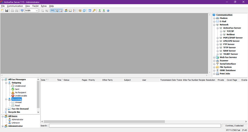 ActiveFax Server 7.15 โปรแกรม Fax Server ส่งแฟกซ์อัตโนมัติ ฟรี