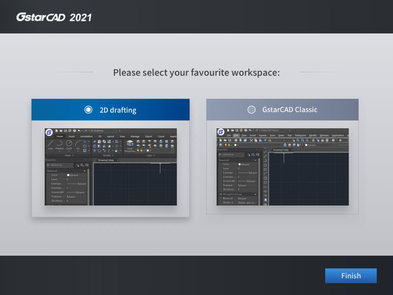 GstarCAD 2021 Professional (x64) โปรแกรม เขียนแบบ CAD 2D /3D ฟรี