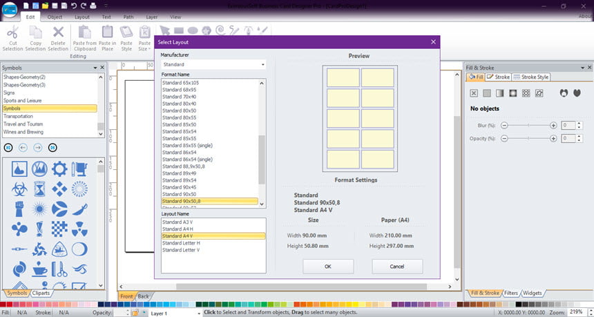 EximiousSoft Business Card Designer Pro 5.24 โปรแกรมออกแบบนามบัตร