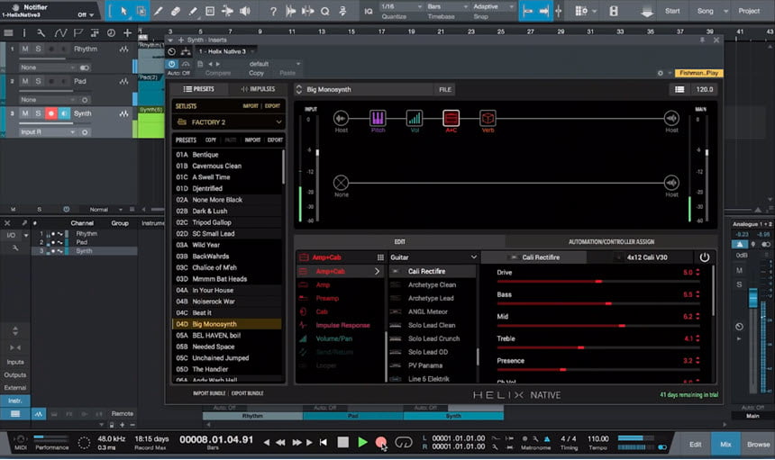 Line6 Helix Native 3.82 ปลั๊กอินจำลองเอฟเฟคกีต้าร์ โปรแกรม