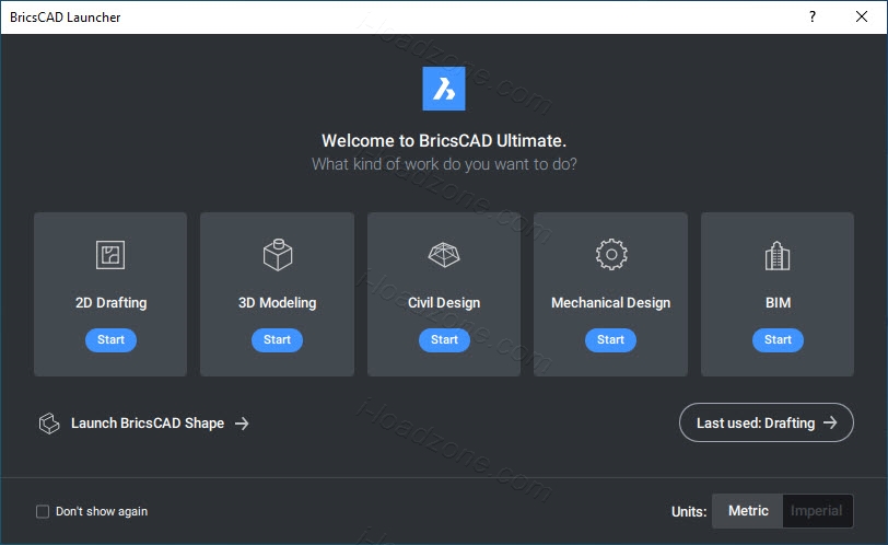 Bricsys BricsCAD Ultimate โปรแกรมเขียนแบบ CAD 2D / 3D ล่าสุด