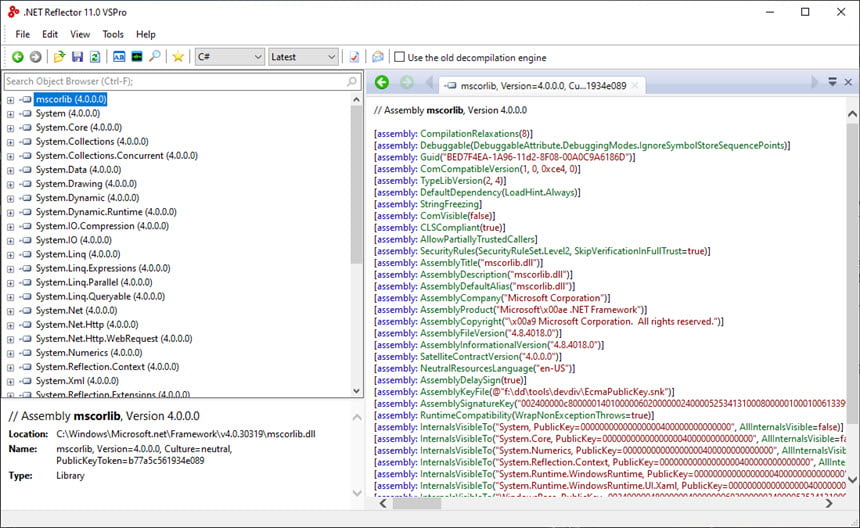 Red Gate .NET Reflector 11 ล่าสุด โปรแกรม .NET Decompiler ฟรี
