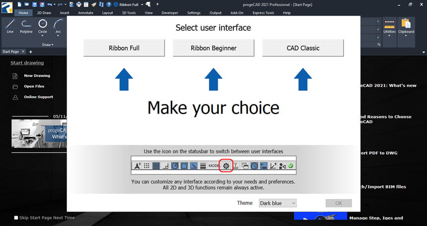 progeCAD 2021 ล่าสุด Professional (x64) โปรแกรม เขียนแบบ CAD 2D / 3D ฟรี