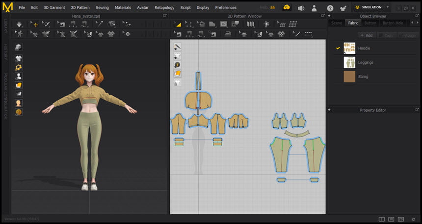 Marvelous Designer 10 ล่าสุด Personal (x64) โปรแกรมออกแบบเสื้อผ้า 3D