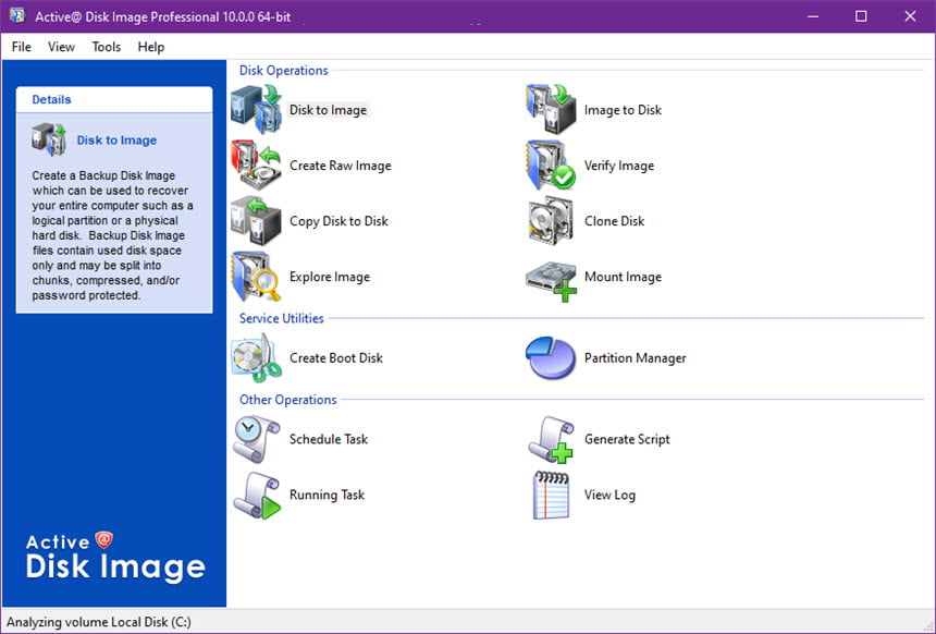 Active@ Disk Image Pro 23 ล่าสุด โปรแกรมสร้าง Disk Image