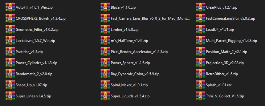 AESCRIPTS PLUGINS COLLECTION FOR AFTER EFFECTS NOV 2020 ฟรี โปรแกรม