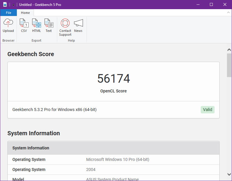 Geekbench 5.3.2