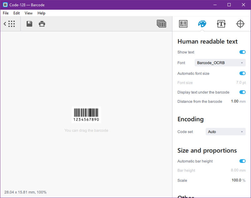 Appsforlife Barcode 2 ล่าสุด โปรแกรมสร้างบาร์โค้ด พิมพ์บาร์โค้ด