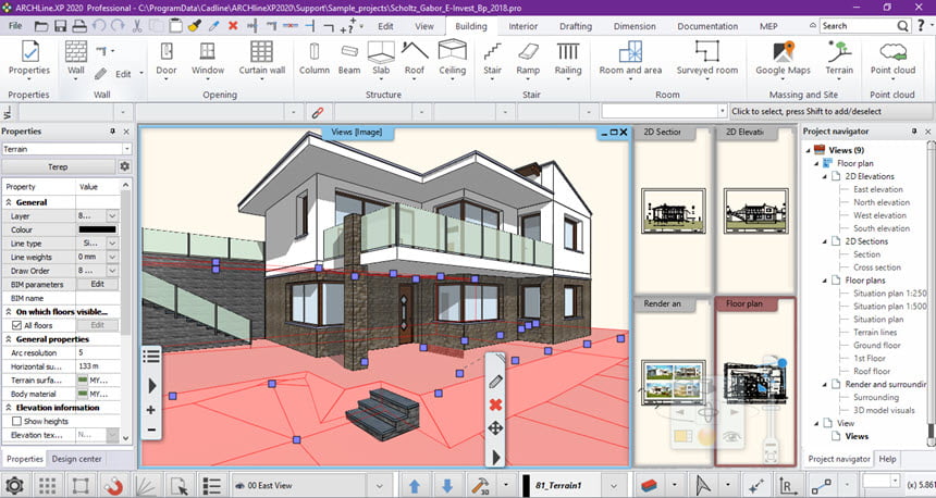 ARCHLine.XP / Live 2020 v200728 (x64) โปรแกรม ออกแบบอาคารบ้านเรือน 3D ฟรี
