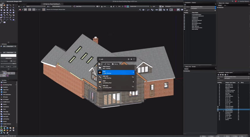 Vectorworks 2021 SP3.1 (x64) โปรแกรม เขียนแบบ CAD 2D / 3D ฟรี