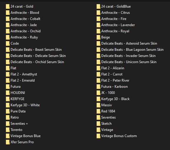 Xfer Records Serum & FX Skins