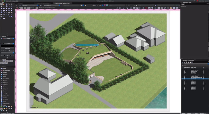 Vectorworks 2021 SP3.1 (x64) โปรแกรม เขียนแบบ CAD 2D / 3D ฟรี