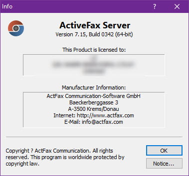 ActiveFax Server 7.15 โปรแกรม Fax Server ส่งแฟกซ์อัตโนมัติ ฟรี