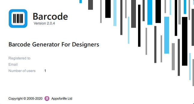 Appsforlife Barcode 2 ล่าสุด โปรแกรมสร้างบาร์โค้ด พิมพ์บาร์โค้ด