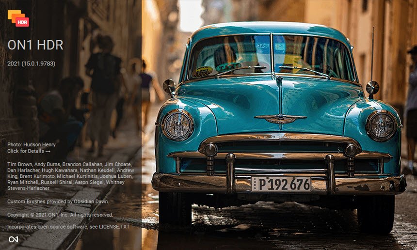 ON1 HDR 2021 ล่าสุด (x64) โปรแกรม แต่งภาพ HDR ฟรี