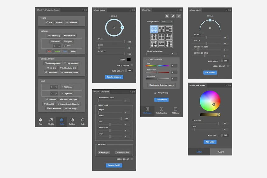 CreativeMarket – Photoshop Add-Ons Bundle by H3Design & BBTools ฟรี โปรแกรม