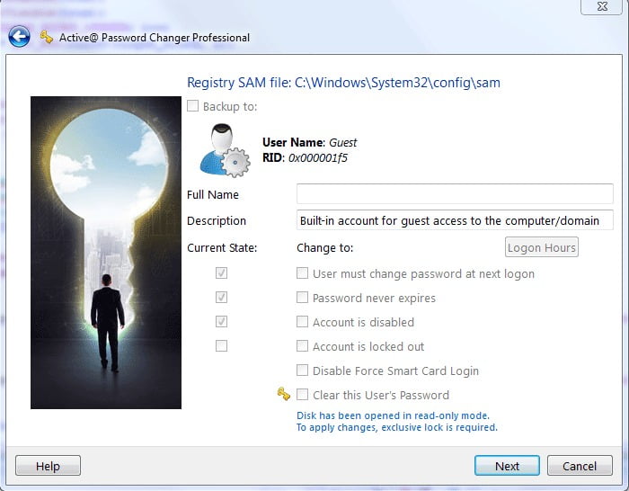 Active Password Changer Ultimate 26 ล่าสุด โปรแกรมรีเซ็ตรหัสผ่าน Windows