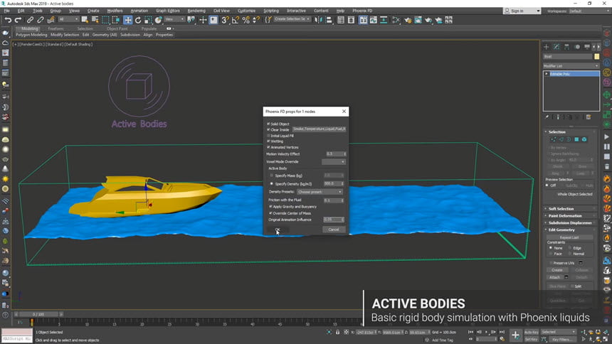 Phoenix FD for Maya 2015 ล่าสุด-2019 (x64) ปลั๊กอิน Maya ฟรี โปรแกรม