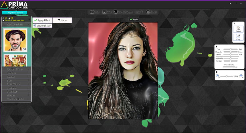 Prima Cartoonizer 5 ล่าสุด โปรแกรมแปลงรูปเป็นการ์ตูน