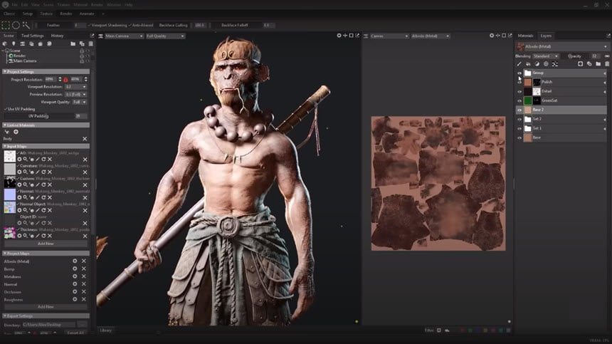Marmoset Toolbag 4 ล่าสุด (x64) โปรแกรม เรนเดอร์ 3D , Texturing , และ Baking Tools ฟรี