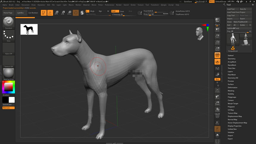 Pixologic ZBrush 2021 ล่าสุด (x64) โปรแกรมออกแบบโมเดล 3D