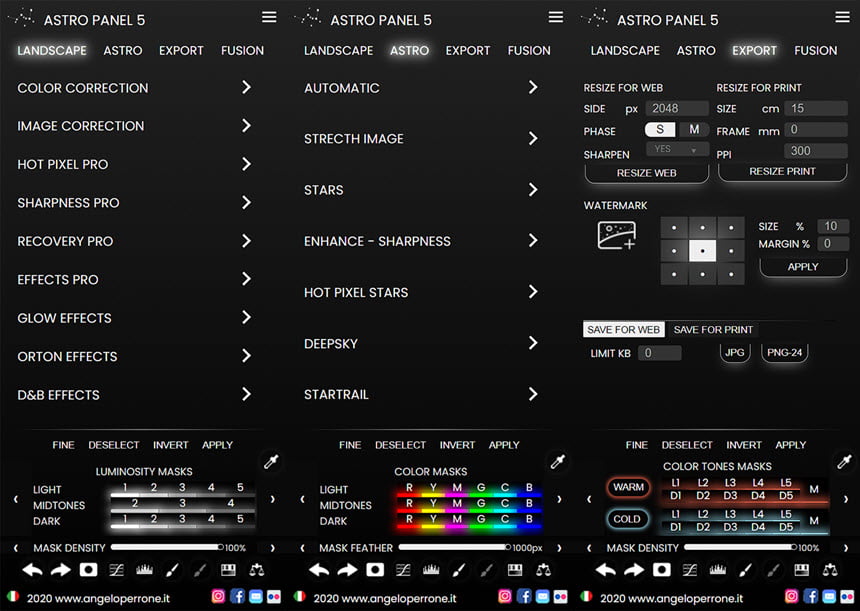 Astro Panel for Adobe Photoshop ปลั๊กอิน Photoshop สำหรับแต่งภาพ Landscapes ฟรี ล่าสุด โปรแกรม