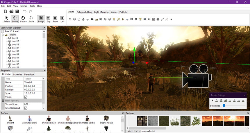 CopperCube Professional 6 ล่าสุด โปรแกรมสร้างเกม 3 มิติ