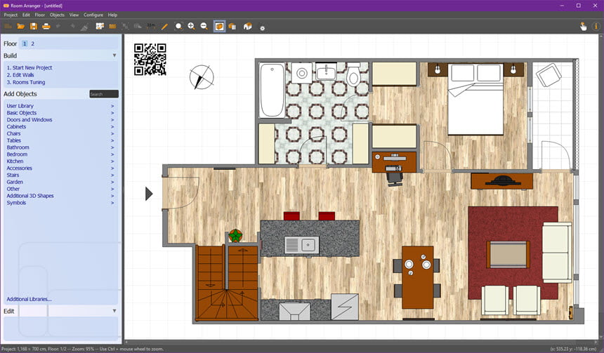 Room Arranger 11 ล่าสุด โปรแกรมออกแบบบ้าน 3D ใช้ง่าย