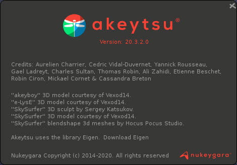 Nukeygara Akeytsu 20 ล่าสุด (x64) โปรแกรม ทำอนิเมชั่น 3 มิติ Character Animation ฟรี
