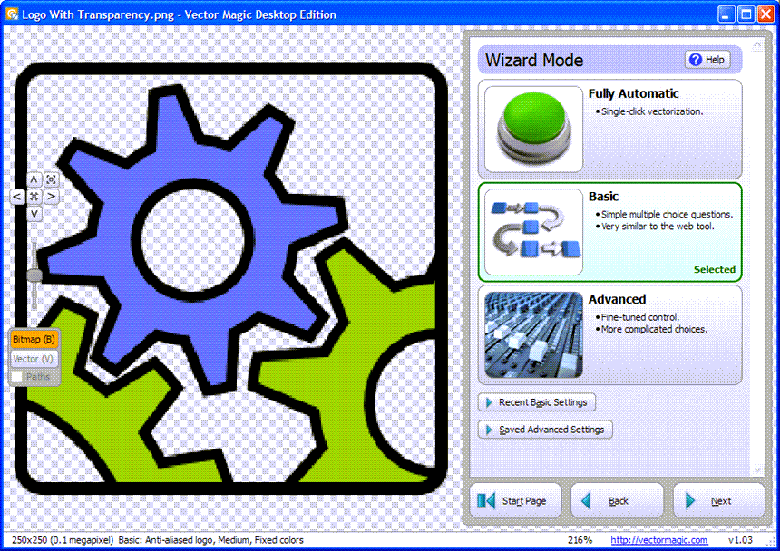 Vector Magic 1.15 โปรแกรม แปลงภาพ Bitmap เป็น เวกเตอร์ ฟรี