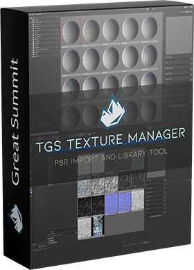 TGS Texture Manager v1.8.1 for Cinema4D R23 Win ปลั๊กอินเสริม Cinema 4D สำหรับ Import PBR textures ฟรี