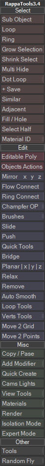 RappaTools for 3ds Max Advanced ToolBox MaxScript ปลั๊กอินเสริม 3DS MAX ฟรี ล่าสุด โปรแกรม