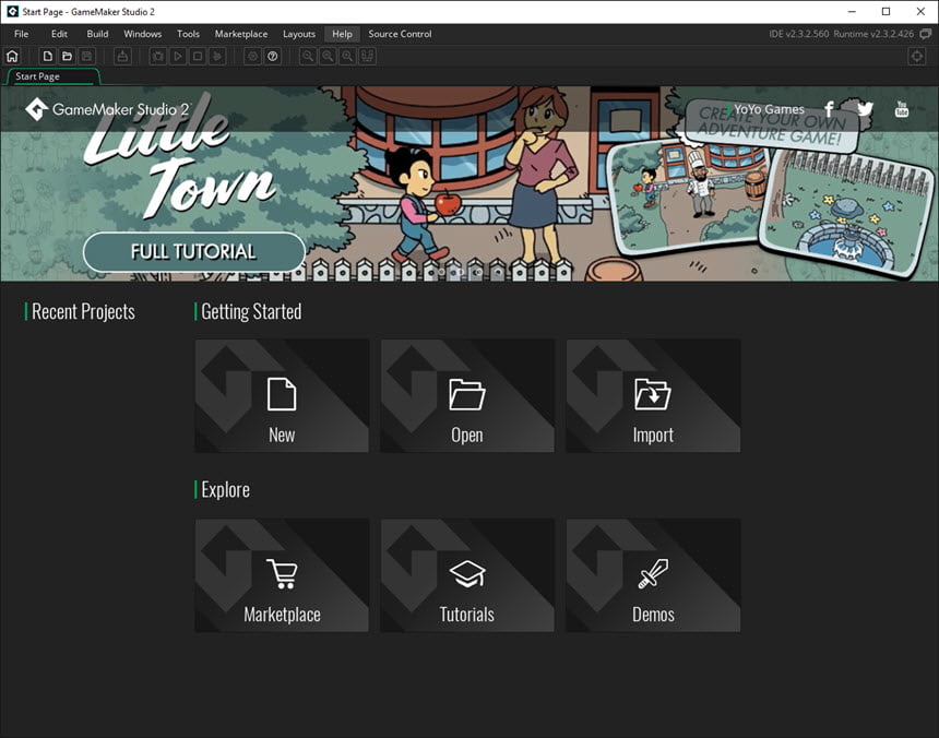 GameMaker Studio Ultimate 2022 ล่าสุด (x64) โปรแกรมสร้างเกม 2D / 3D