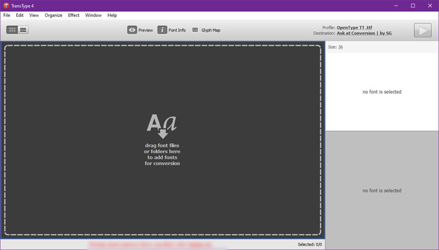 TransType 4 ล่าสุด โปรแกรม แปลงไฟล์ ฟอนต์ (font) อเนกประสงค์ ฟรี