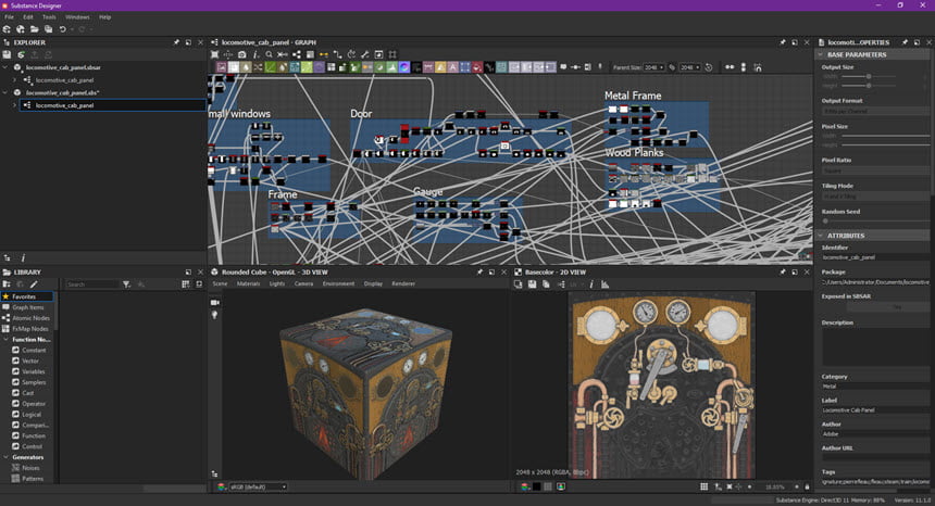 Substance Designer 2021 ล่าสุด โปรแกรมออกแบบ 3D สร้าง Texture ฟรี