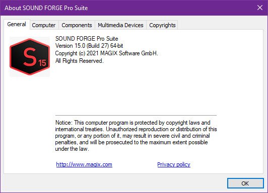 MAGIX SOUND FORGE Pro Suite 15 ล่าสุด โปรแกรมตัดต่อเสียง บันทึกเสียง ครบวงจร ฟรี