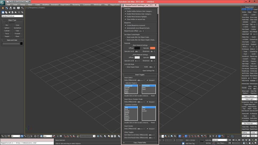 RappaTools for 3ds Max Advanced ToolBox MaxScript ปลั๊กอินเสริม 3DS MAX ฟรี ล่าสุด โปรแกรม