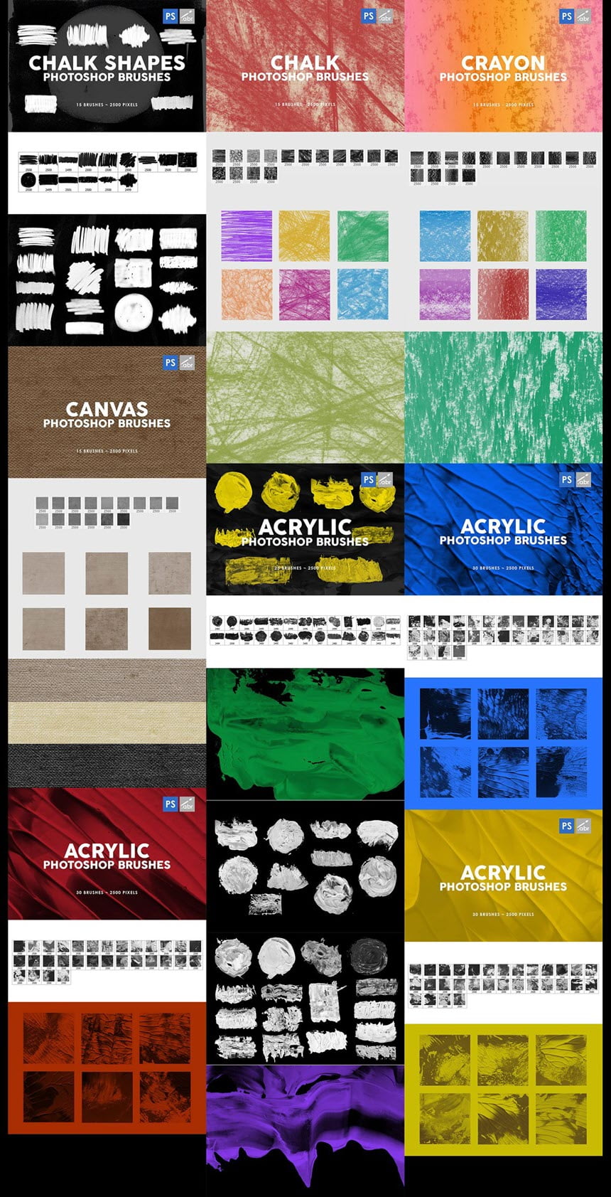 CREATIVE MARKET – 3000 PHOTOSHOP STAMP BRUSHES BUNDLE ชุดรวมแปรง STAMP BRUSHES สำหรับ PHOTOSHOP ฟรี โปรแกรม