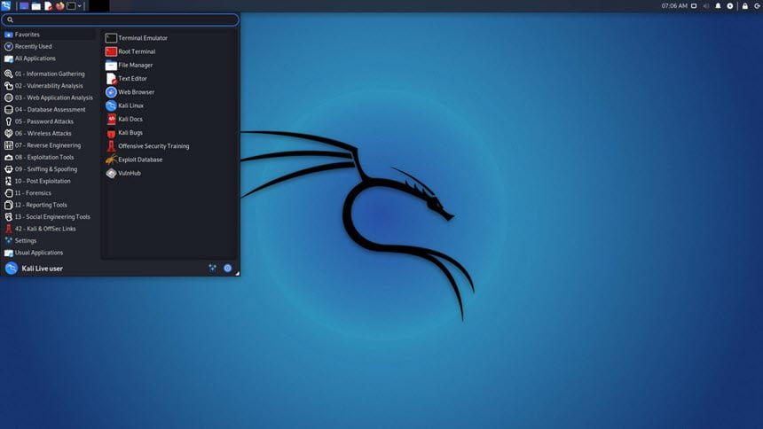Kali Linux 2025.4 ISO ระบบปฏิบัติการสำหรับงานทดสอบความปลอดภัย ฟรี โปรแกรม