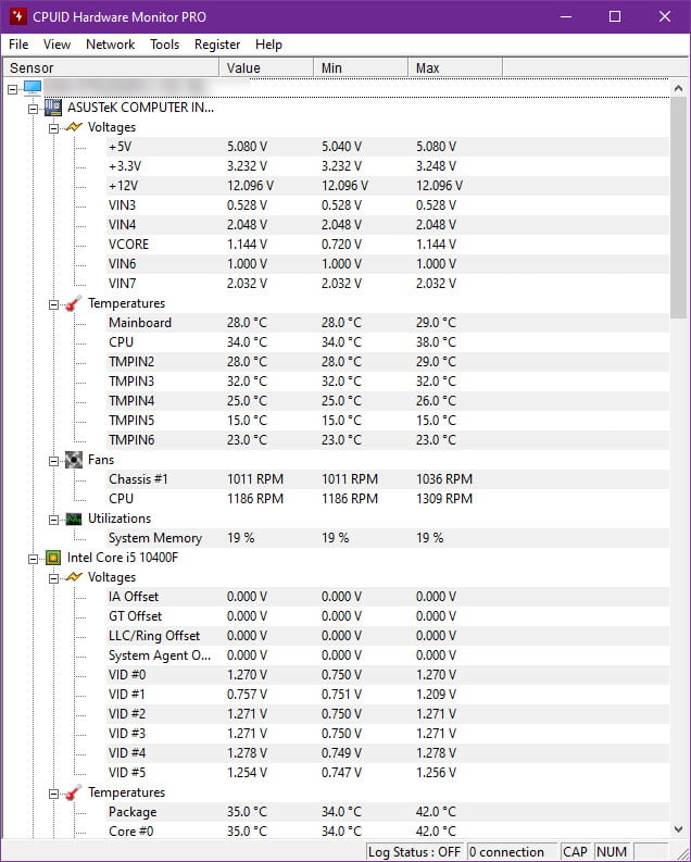 HWMonitor Pro 1.58 + Portable โปรแกรมเช็คสถานะฮาร์ดแวร์ระดับมืออาชีพ