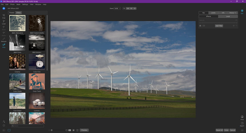 ON1 Effects 2021 ล่าสุด.1 (Win/macOS) โปรแกรมแต่งรูป ใส่ฟิลเตอร์ ฟรี