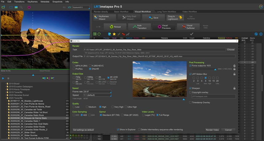 LRTimelapse Pro 7 ล่าสุด โปรแกรมสร้างวิดีโอไทม์แลปส์และลดอาการภาพกะพริบระดับมืออาชีพ