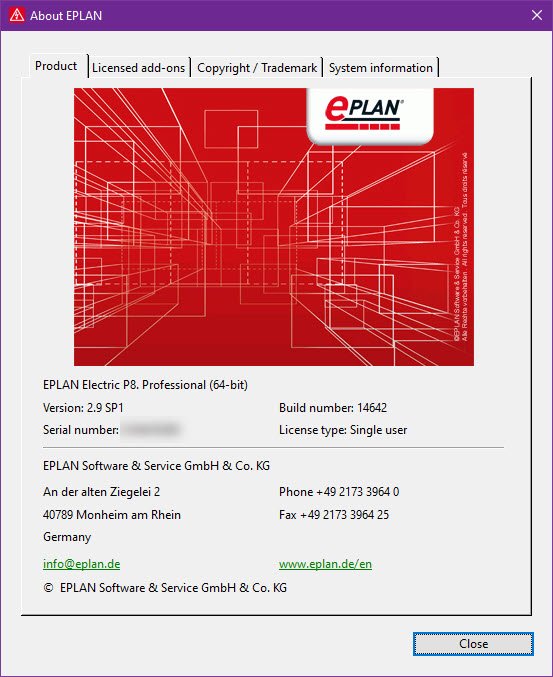 EPLAN Electric P8 Professional SP1 Update 4 ล่าสุด (x64) โปรแกรมเขียนแบบไฟฟ้า
