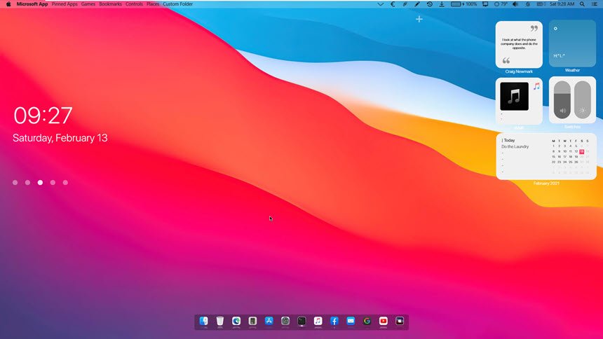 Windows 10 v1909 MacOS Lite Edition Feb 2021 (x64) วินโดวส์ 10 ธีม macOS Big Sur ฟรี โปรแกรม