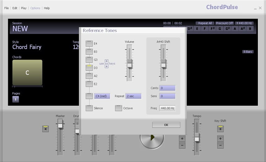 ChordPulse 2.6 โปรแกรมทำคอร์ดเพลง ส่งออกเป็นไฟล์ Midi ฟรี