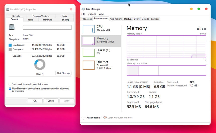 Windows 10 v1909 MacOS Lite Edition Feb 2021 (x64) วินโดวส์ 10 ธีม macOS Big Sur ฟรี โปรแกรม