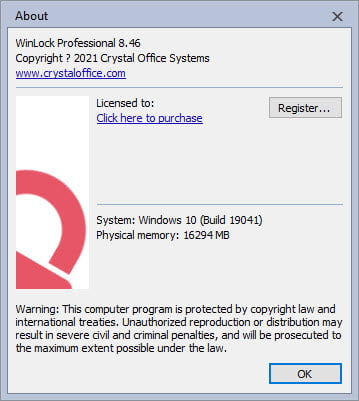 WinLock Professional 8.47 โปรแกรม ล็อคคอม รักษาความปลอดภัย PC ฟรี