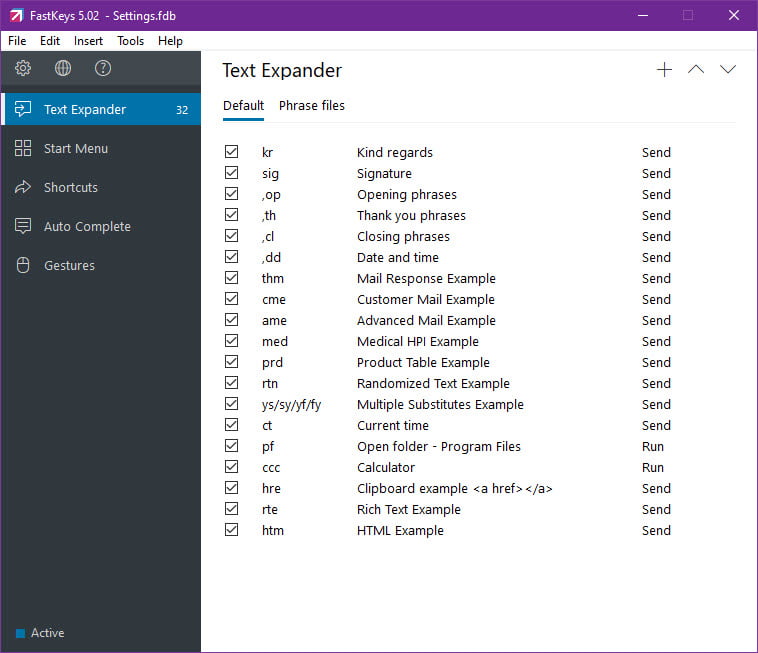 FastKeys Pro 6.06 โปรแกรมช่วยพิมพ์ข้อความ สร้างคีย์ลัด