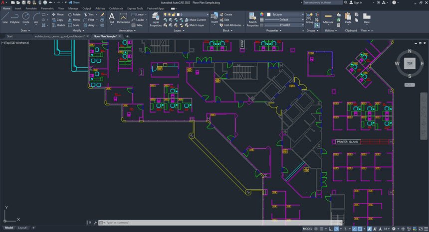 Autodesk AUTOCAD 2022 ล่าสุด (x64) โปรแกรมเขียนแบบ CAD